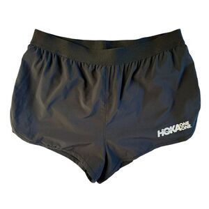 Hoka One One X Rabbit Black Lined Running Athletic Shorts Womens Medium